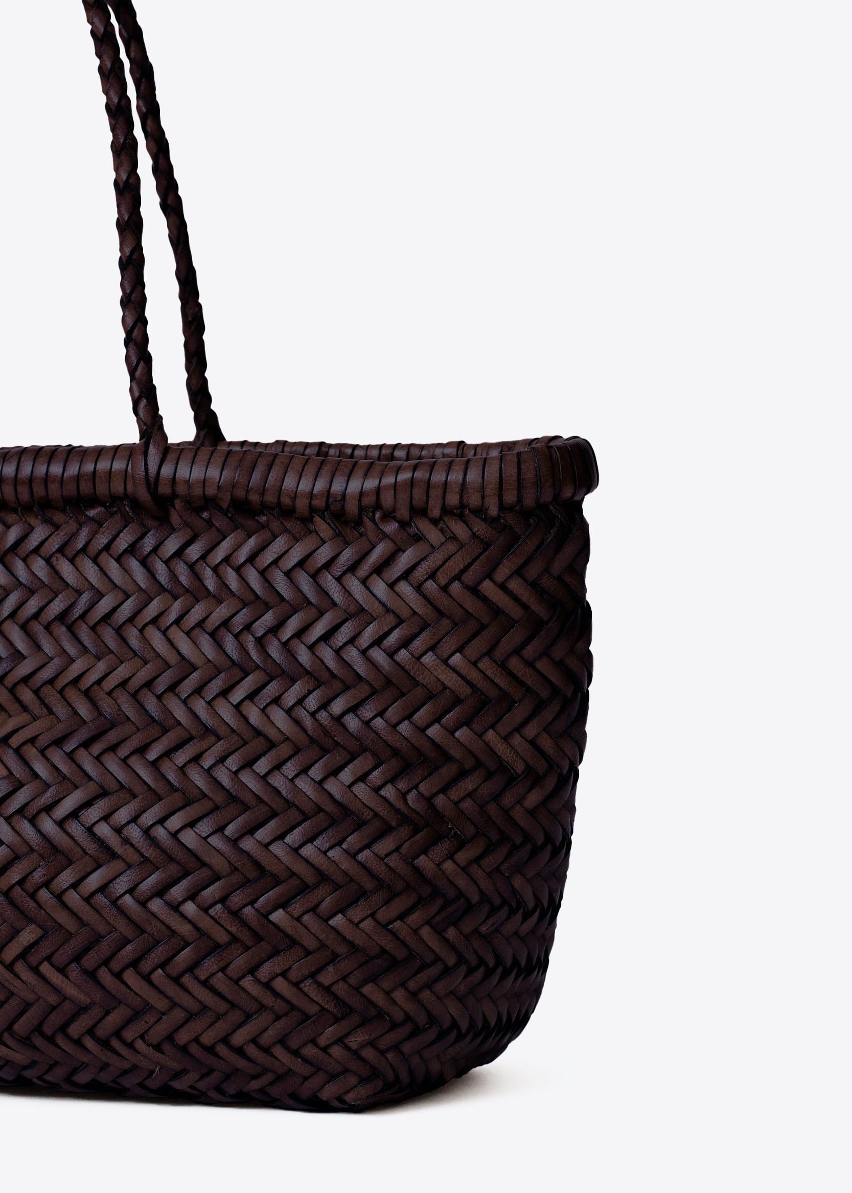 Dragon Diffusion Bamboo Triple Jump Small Bag Dark Brown