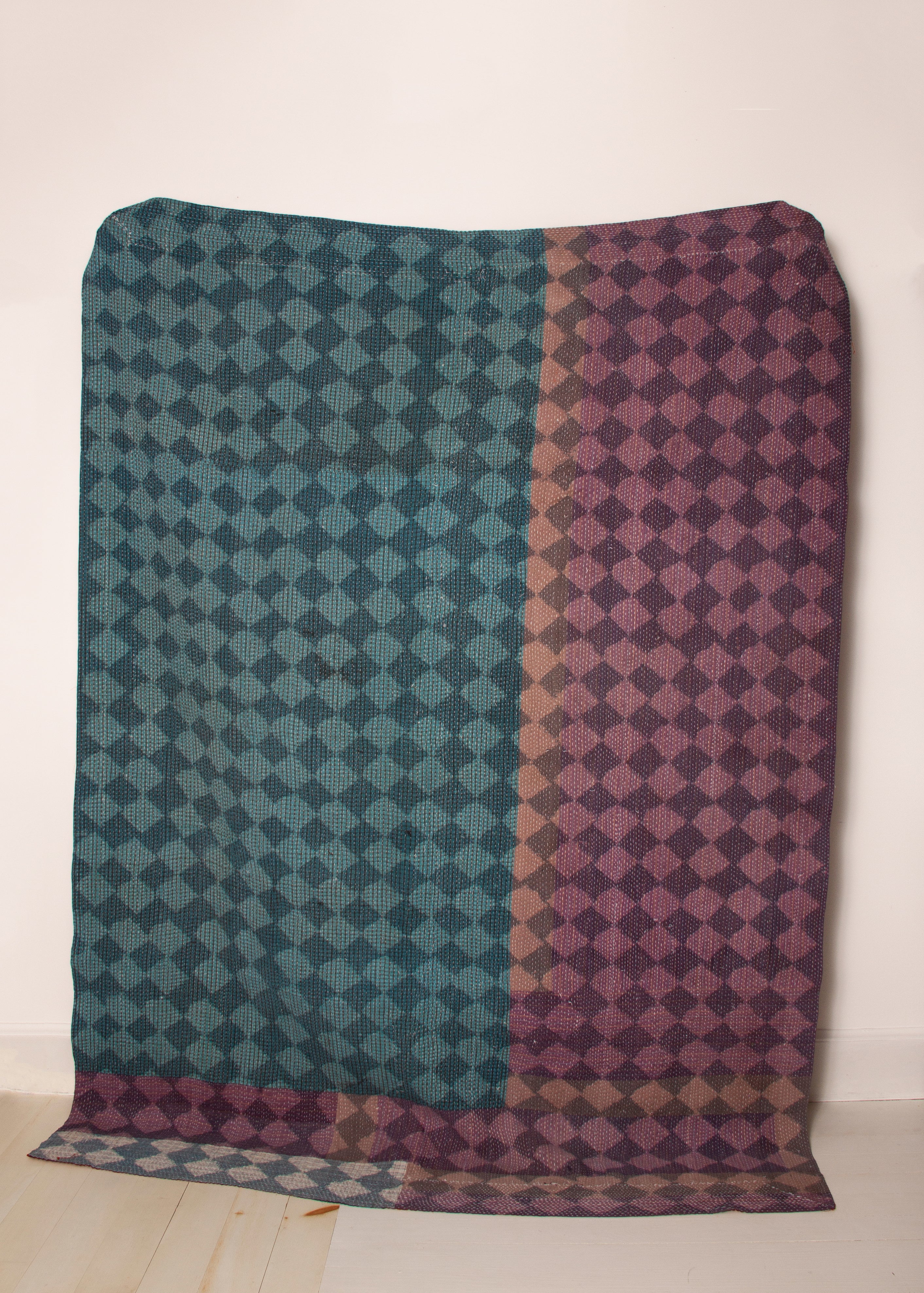 Vintage Dowry Kantha Blanket,