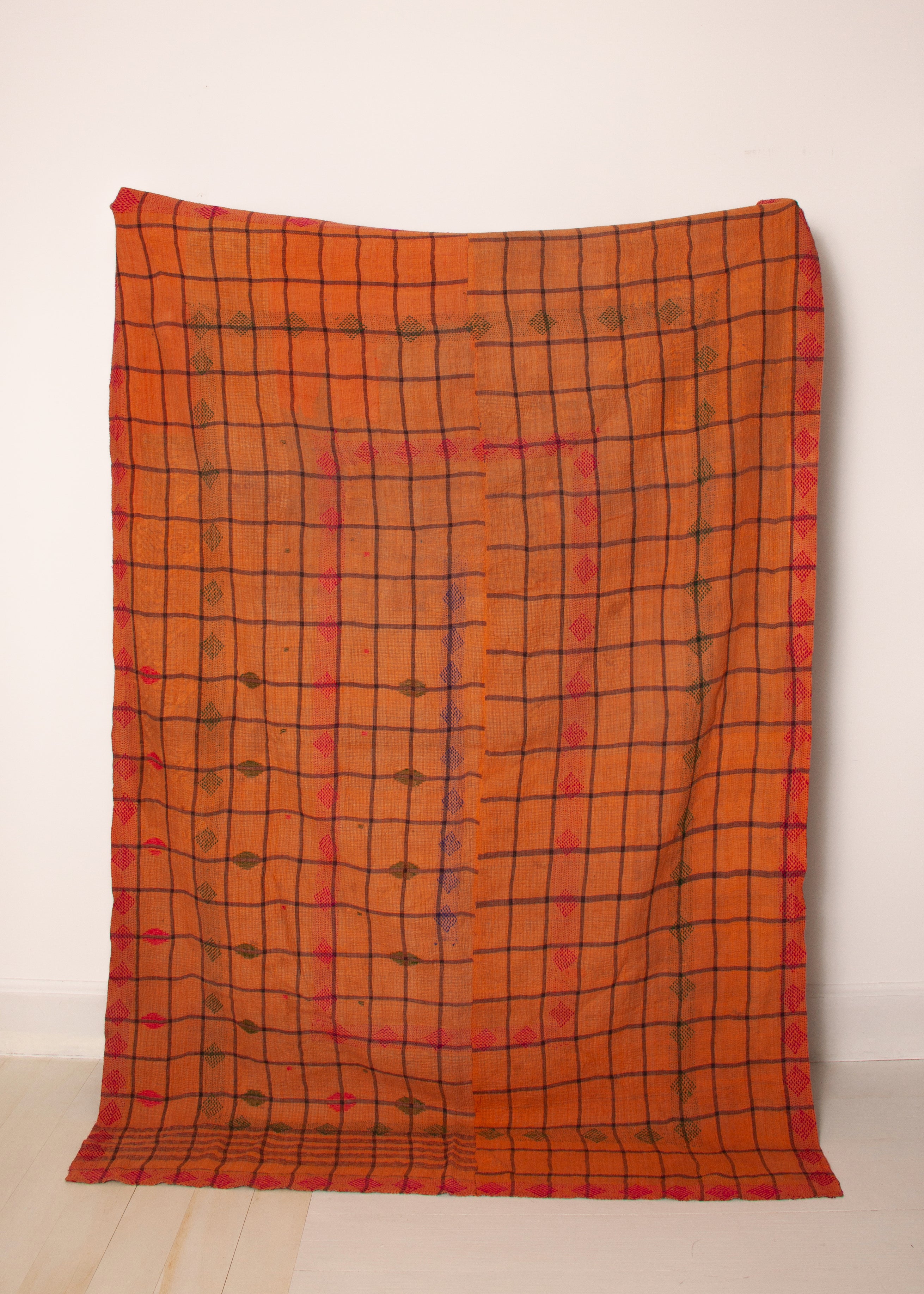 Vintage Dowry Kantha Blanket,