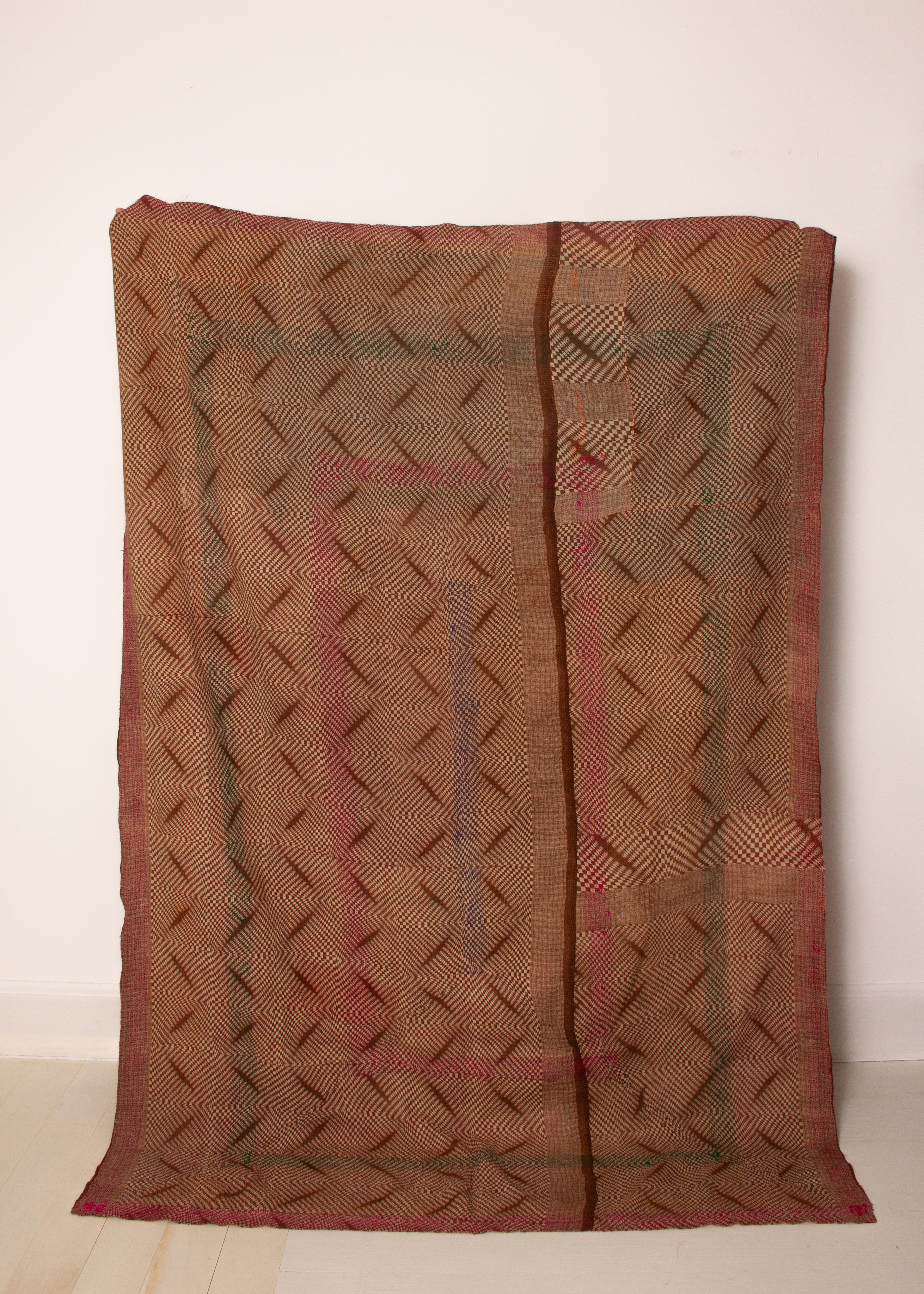 Vintage Dowry Kantha Blanket,