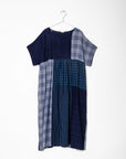 Calliope Patchwork Dress - Natural Indigo