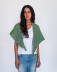 Freya Alpaca Triangle Scarf - Willow