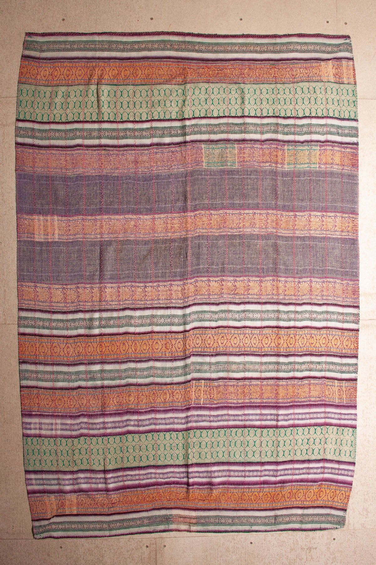 Vintage Dowry Kantha Blanket,