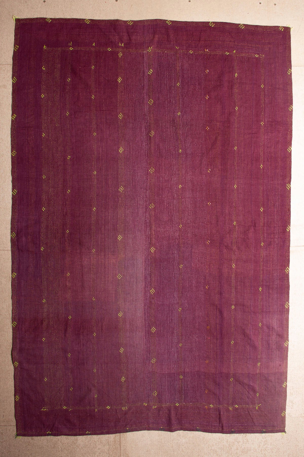 Vintage Dowry Kantha Blanket,