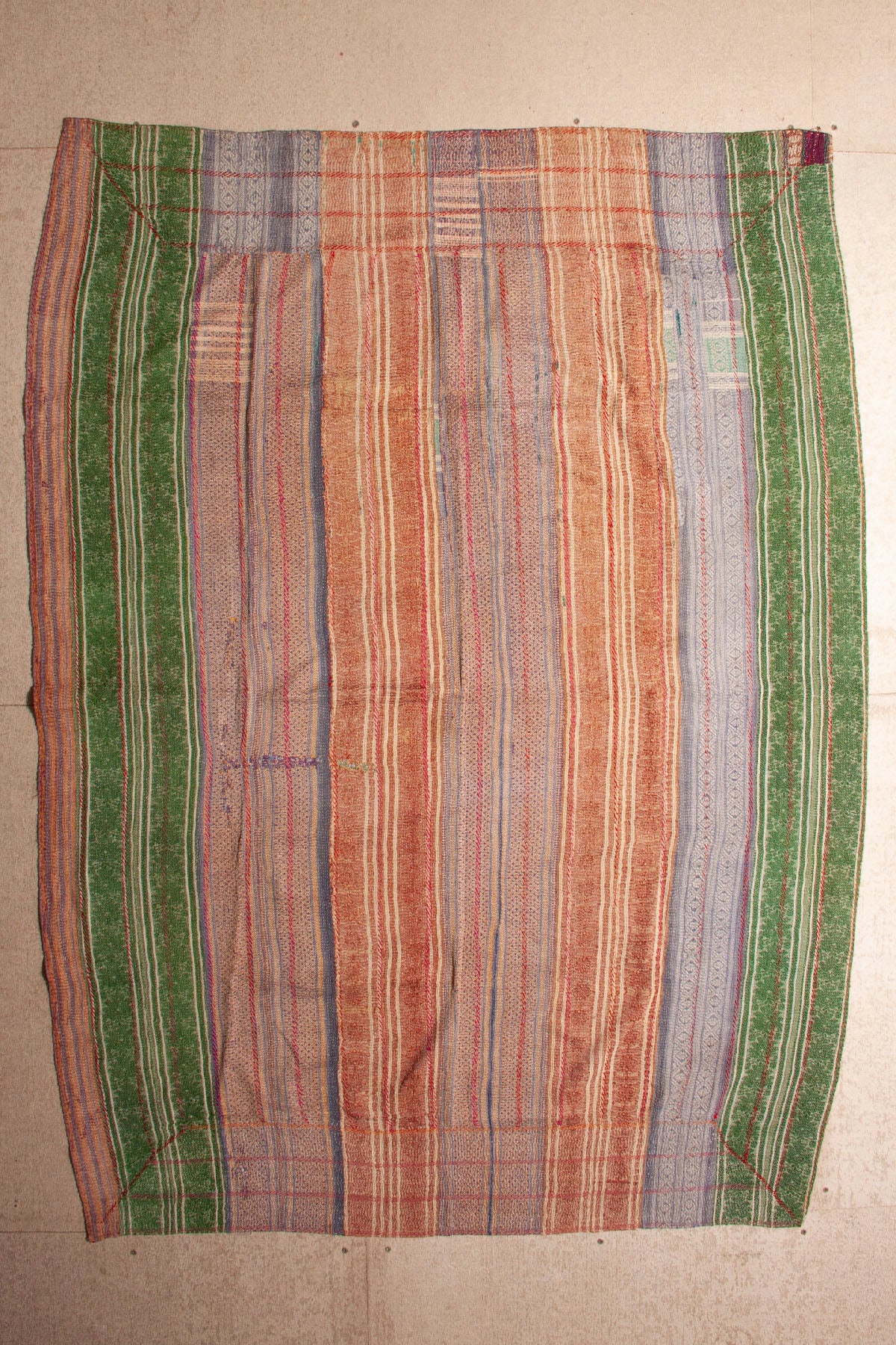 Vintage Dowry Kantha Blanket,