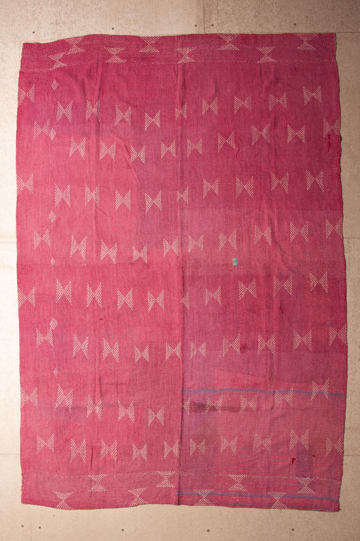 Vintage Dowry Kantha Blanket,