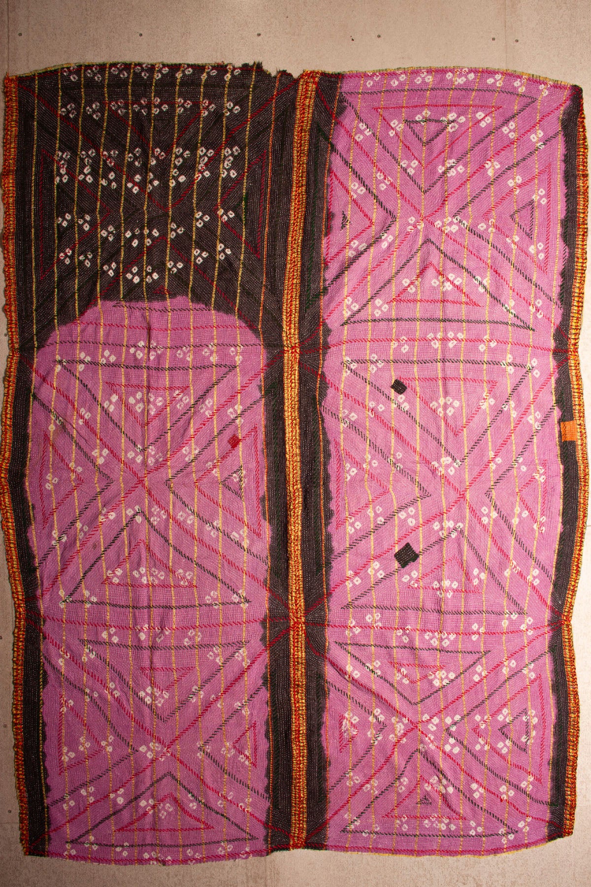Vintage Dowry Kantha Blanket,