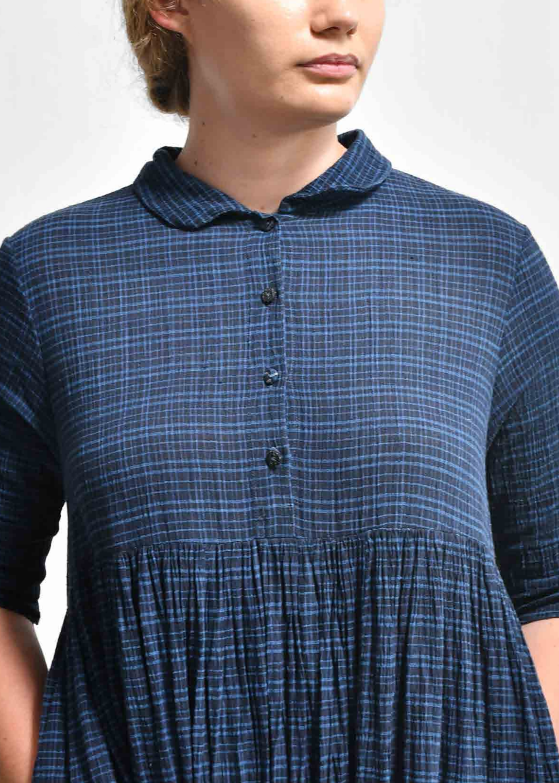 Maku Ruru Dress in Dark Indigo
