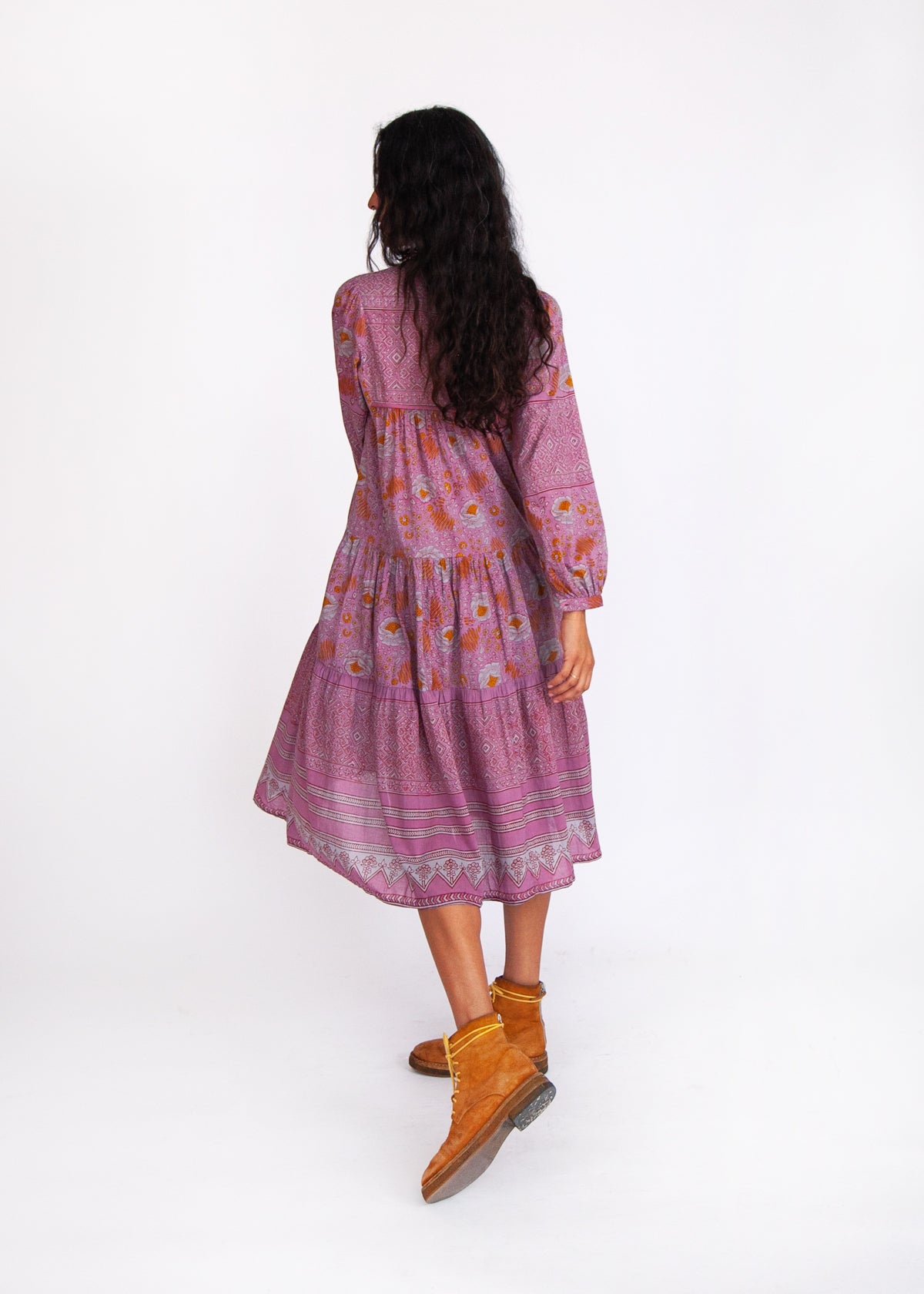 Yamini Booj Dress Overdye, Grey