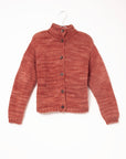Javary Hand Painted Cardigan - Rust