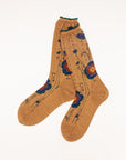 Antipast Bold Bloom Mid Socks - Beige