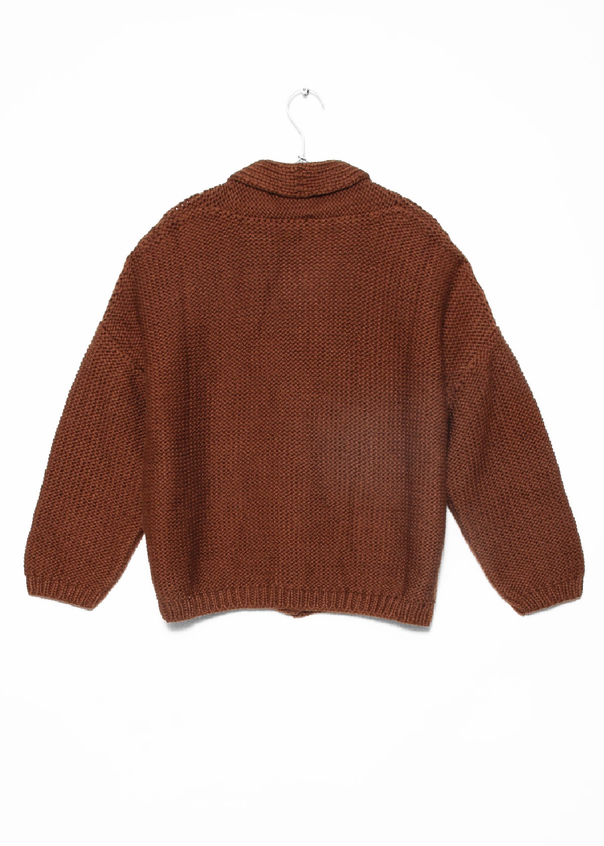 Andean Wool Bomber Cardi, Castaña