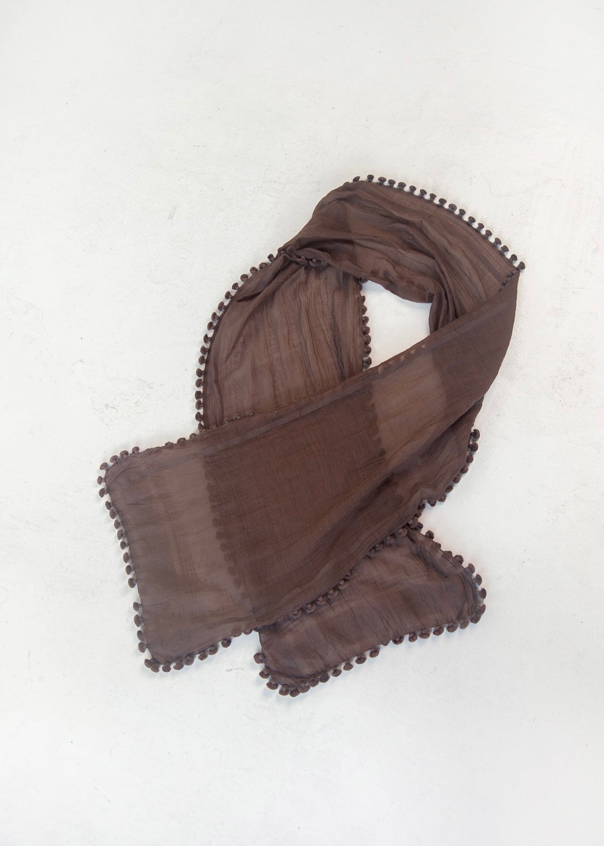 Dupatta Plain Scarf - Mahogany
