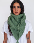 Freya Alpaca Triangle Scarf - Willow