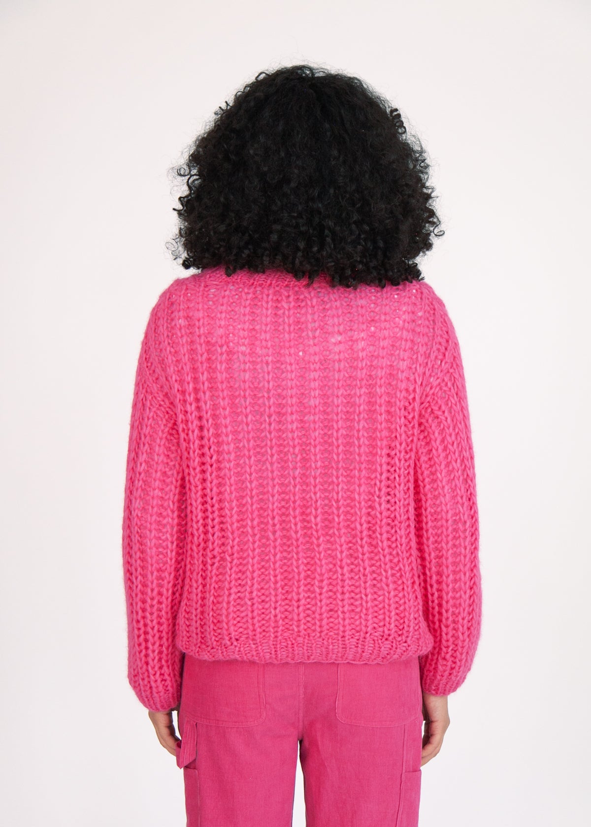 Napo Hand Knit Sweater - Fuchsia