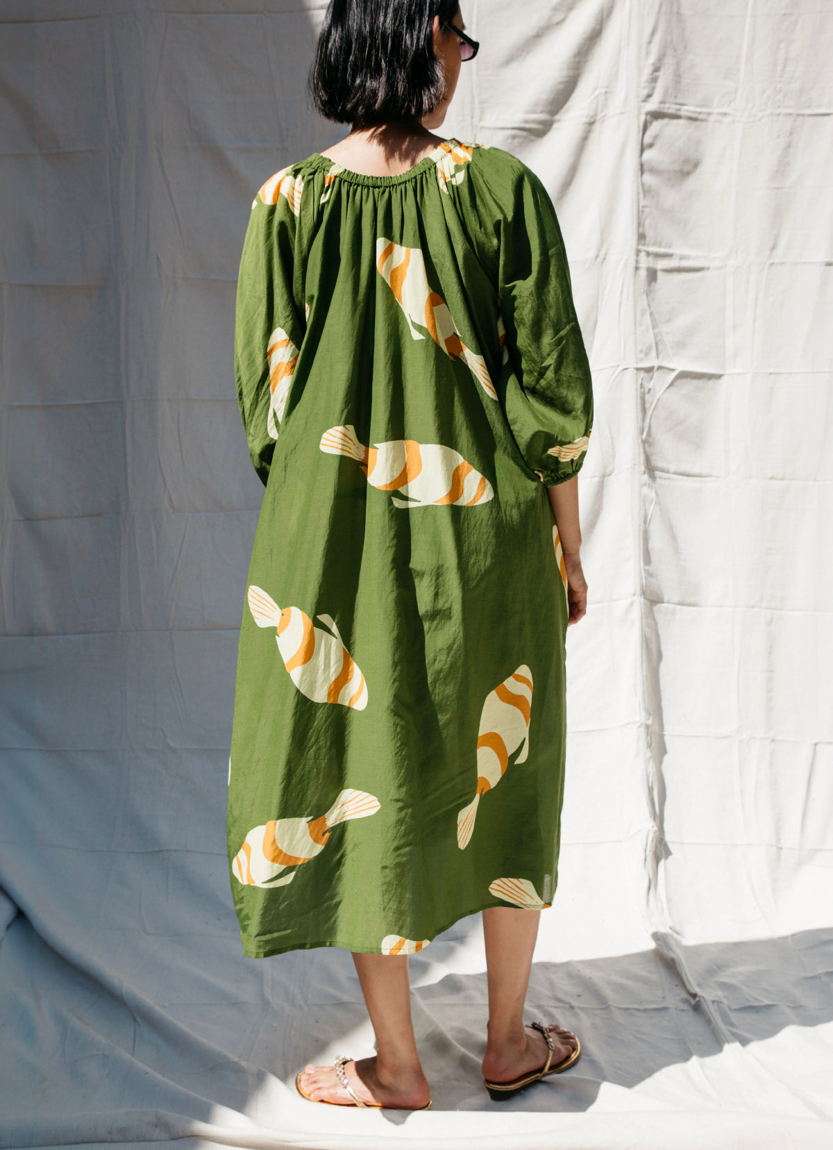 Nikki Chasin Ballad Fish Dress - Green