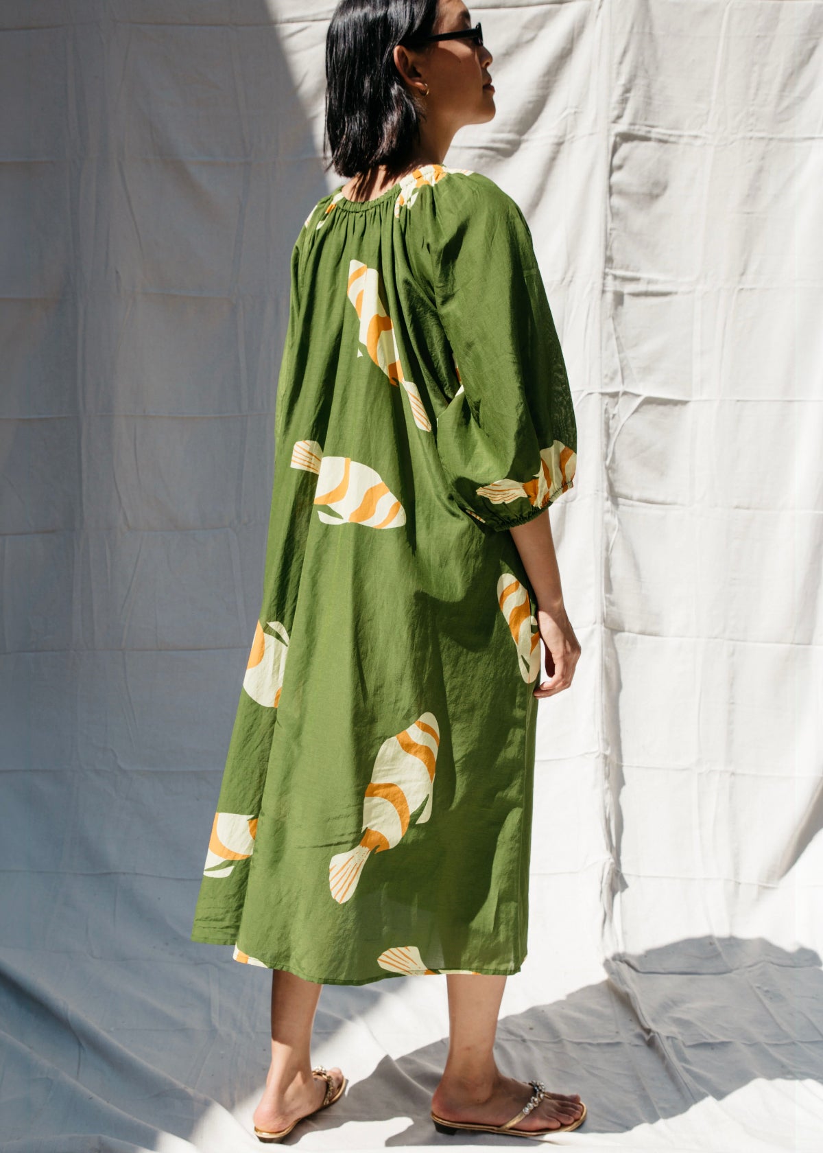 Nikki Chasin Ballad Fish Dress - Green