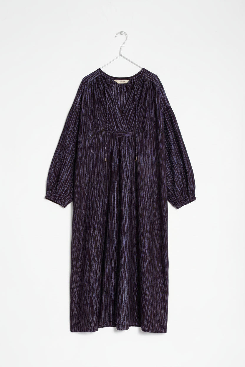 Ichi Antiquitiés Tie Dye Dress - Navy
