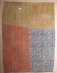 Vintage Dowry Kantha Blanket, 