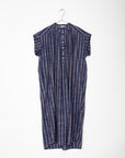 Maia Multi Pin Stripe Dress - Natural Indigo