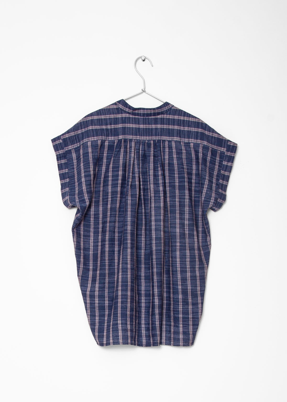 Maia Multi Pin Stripe Top - Natural Indigo