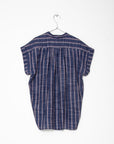 Maia Multi Pin Stripe Top - Natural Indigo