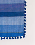 Dupatta Noor Special Shawl - Blue Stripes