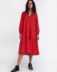 Yamini Booj Dress Overdye - Red