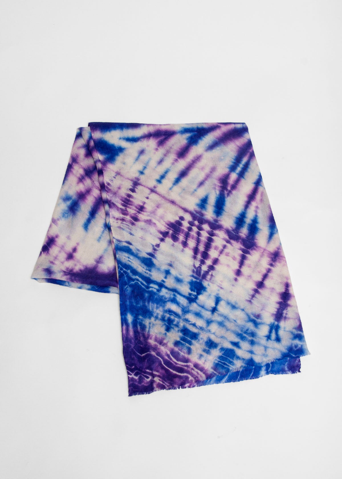 Pasha Tie Dye Pashmina, Blue/Purple