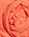 Dupatta Plain Shawl, Coral