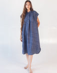 Maia Multi Pin Stripe Dress - Natural Indigo