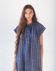 Maia Multi Pin Stripe Dress - Natural Indigo