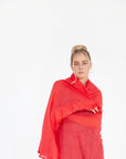 Dupatta Plain Shawl, Poppy