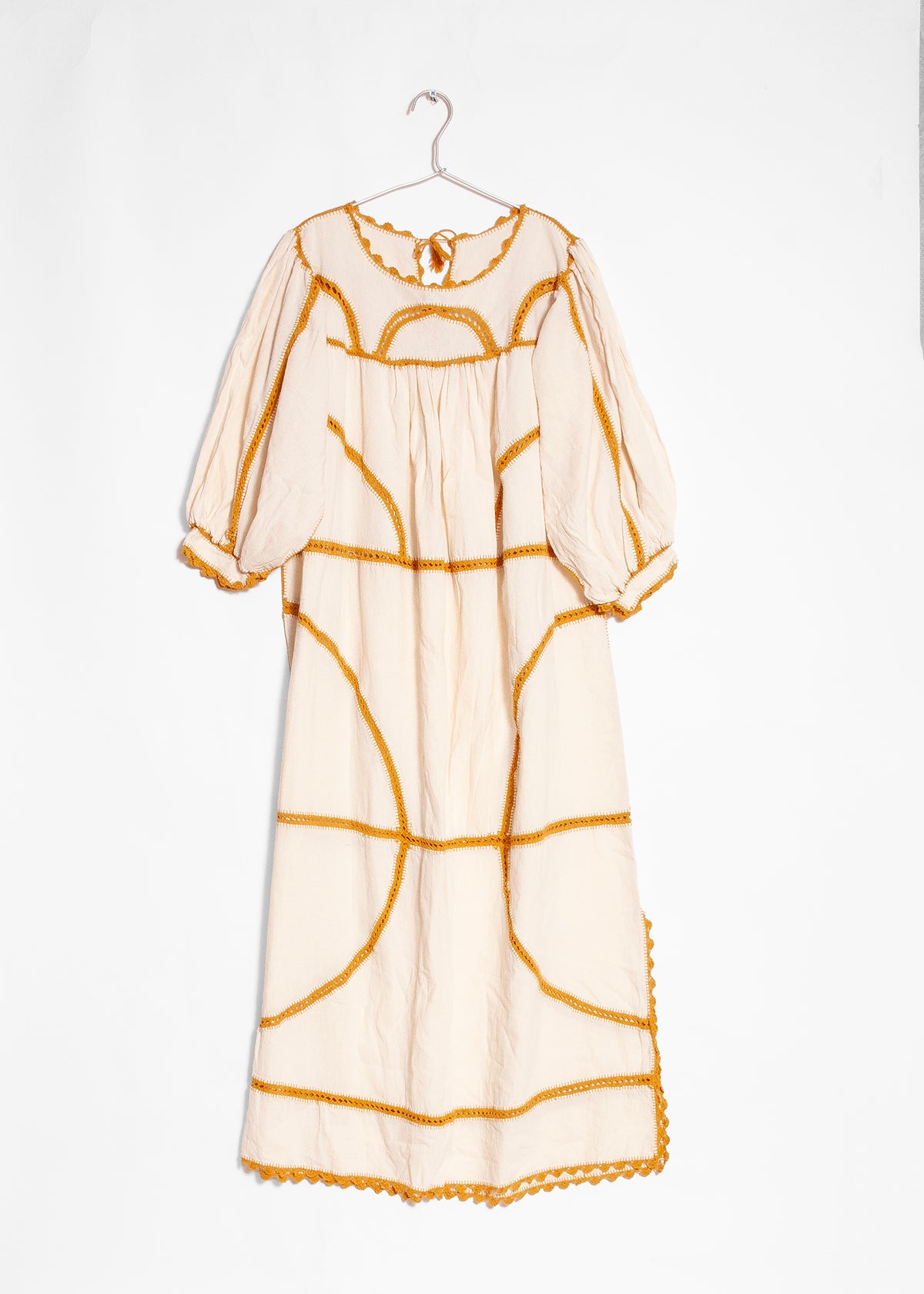 Montanita Long Dress - Gold on Natural