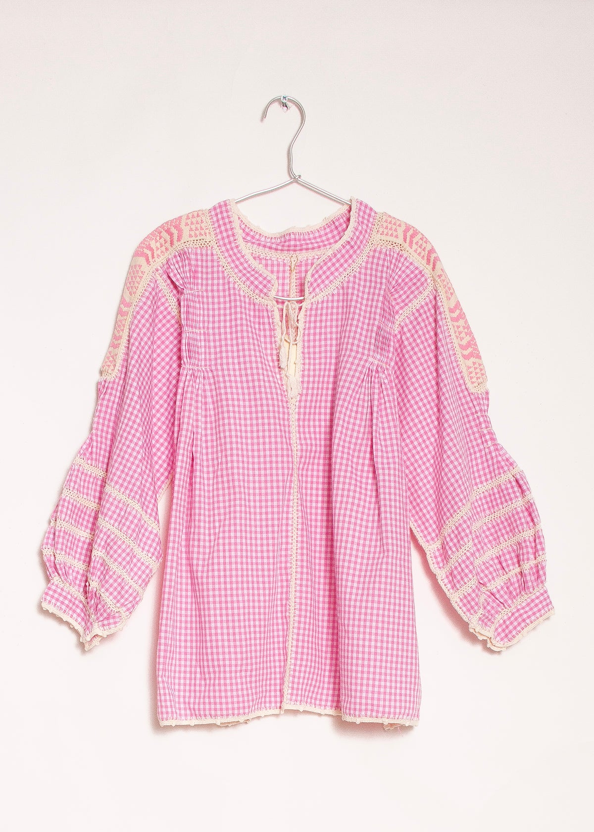 Sirena Top Gingham - Pink