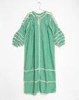 Sirena Dress Long Sleeves Gingham - Green