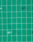 Araminta Check Jamdani Skirt - Mint