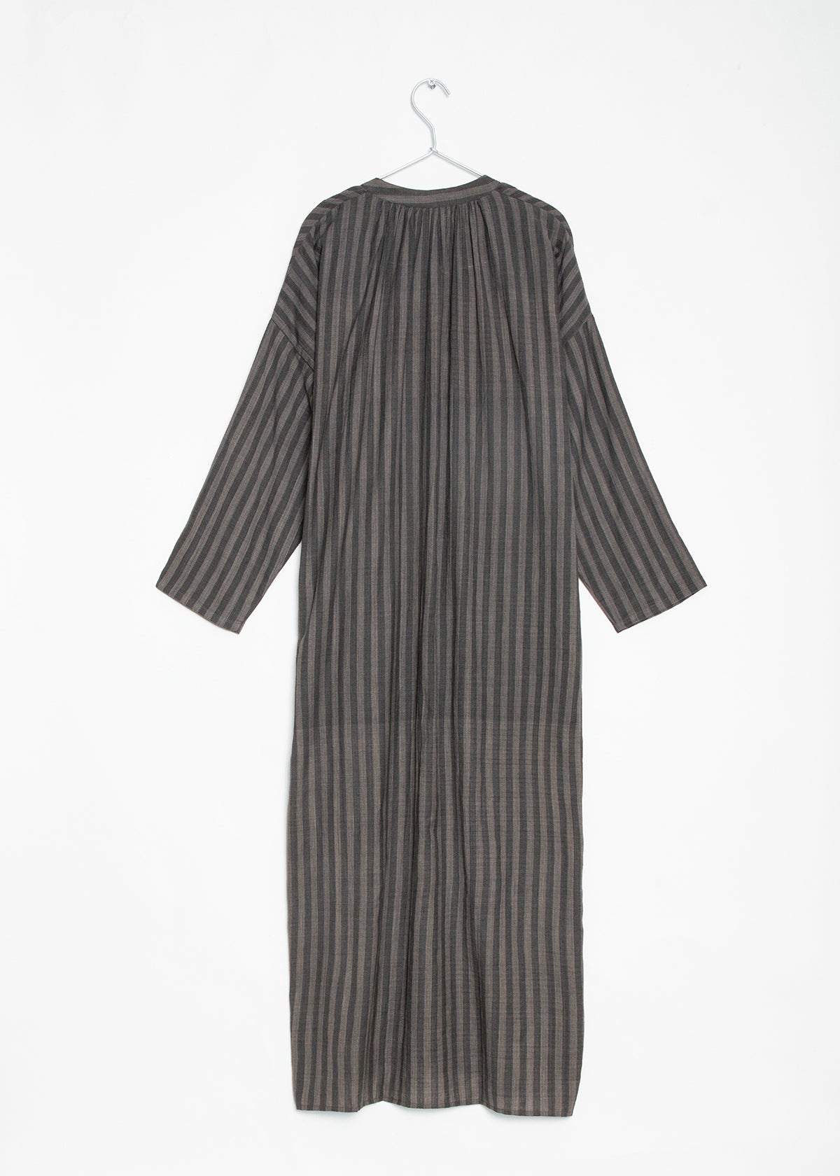 Long Caftan - Grey Stripe By Two