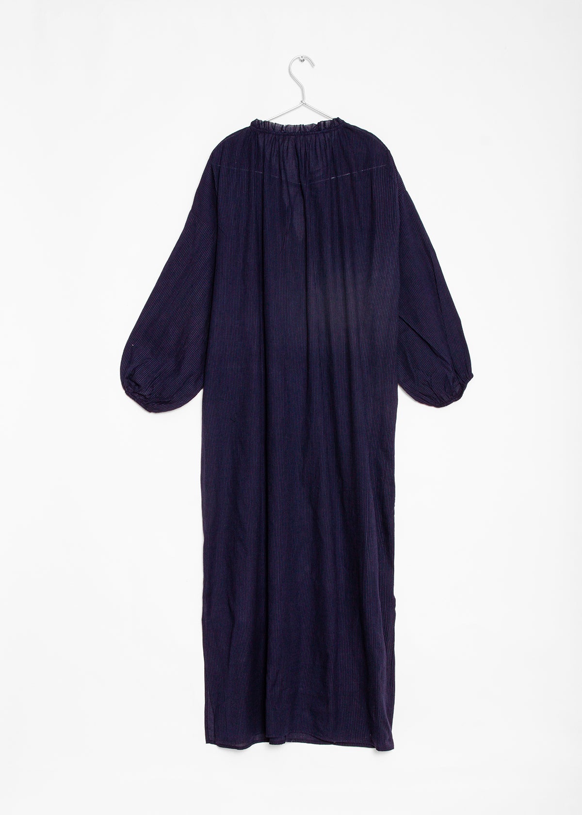 Ruffle Caftan - Navy Pinstripe by Two