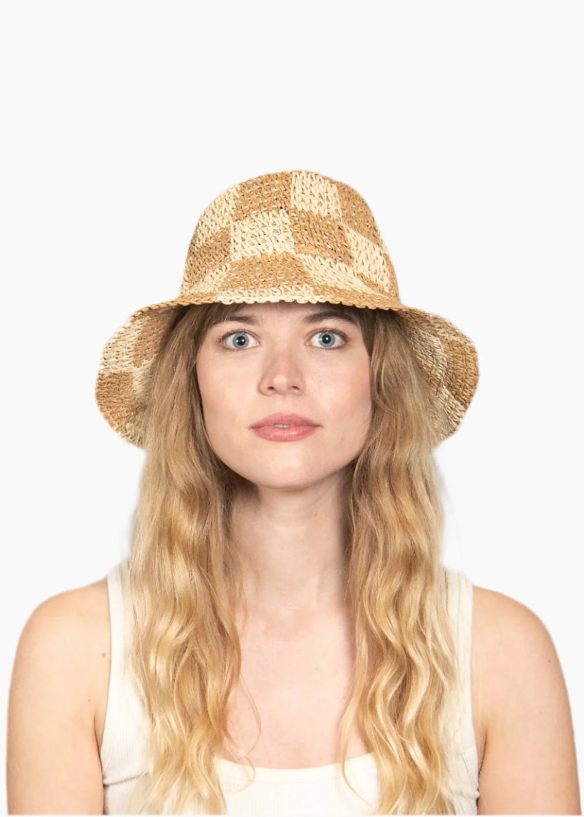 Wyeth Sadie Paper Straw Bucket - Natural Tan