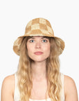 Wyeth Sadie Paper Straw Bucket - Natural Tan
