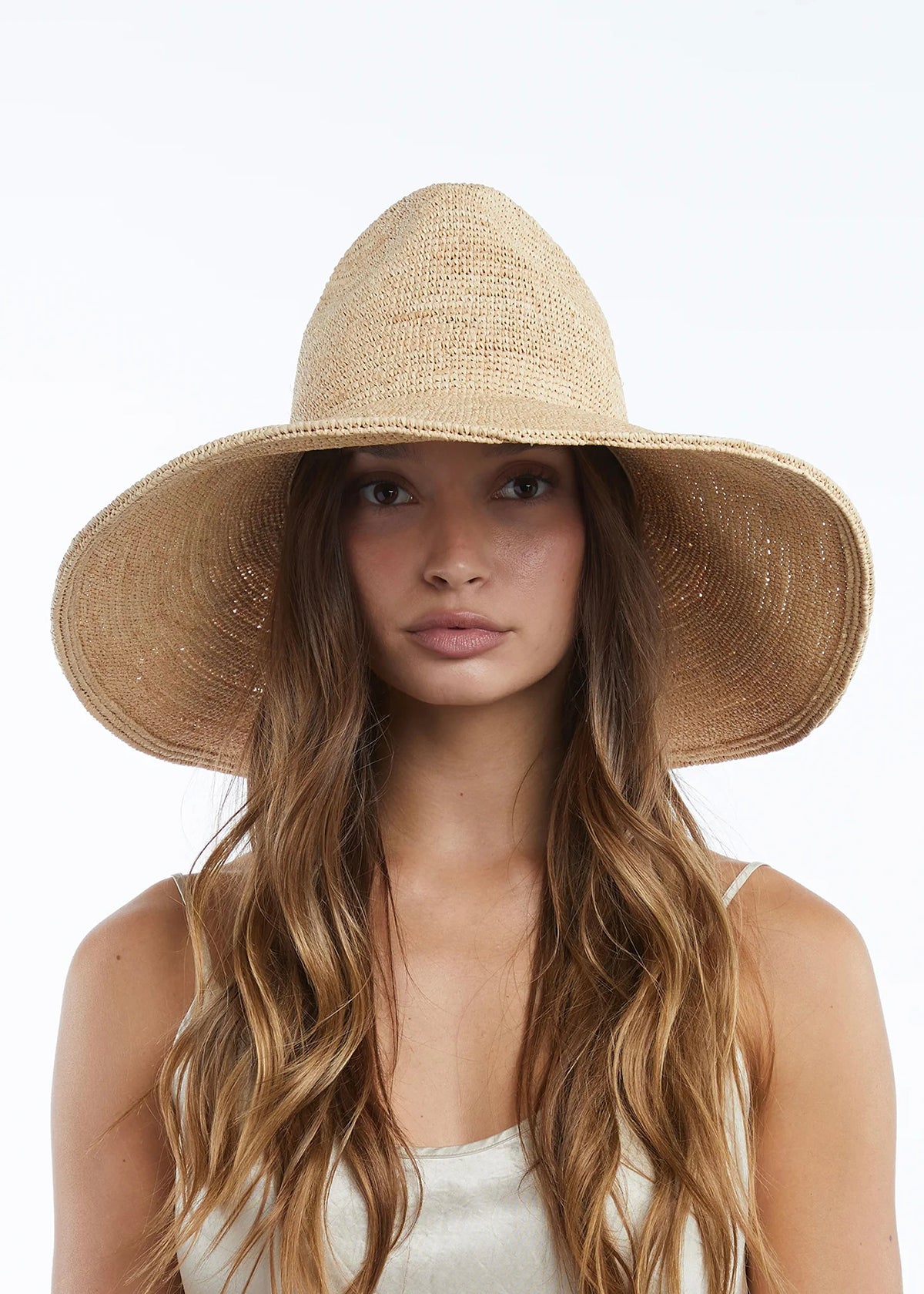 Wyeth Lina Raffia Sun Hat - Natural