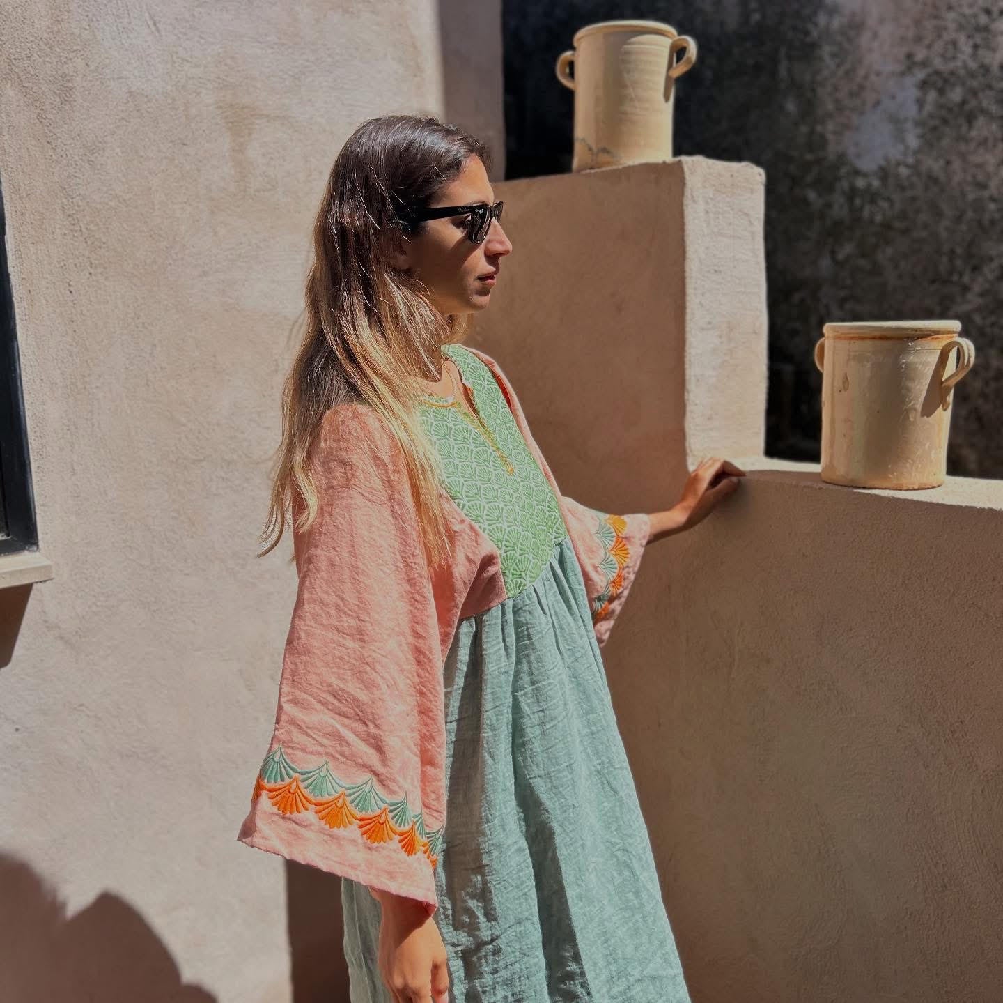 Nina Leuca Levante Long Dress - Rose