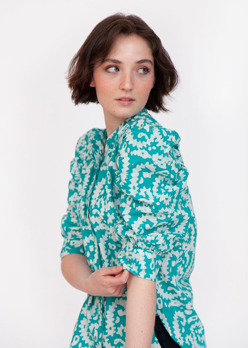 Surya Nandini Top - Teal