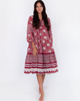 Yamini Booj Dress, Garnet